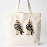 RYL Luxe Fait main Indien Broderie filaire Aigle Breloque de sac Paillettes Perles Créatif Ornement suspendu Pendentif