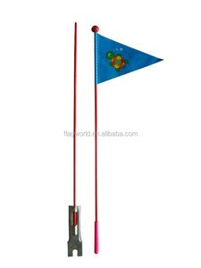 High Quality Custom Bike <b>Flags</b> Adjustable Height Safety <b>Flag</b> with Fiberglass Pole - Product Image 4