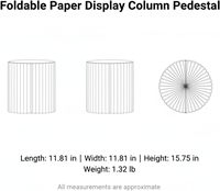 Support à gâteau cylindrique pliable, colonne décorative pour fêtes, mariages et événements, design élégant pour des présentoirs de table raffinés