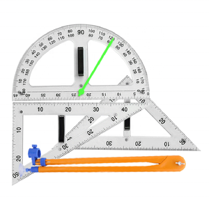 Magnetictriangle cai trị lớn thước đo la bàn thẳng Cai Trị giảng dạy Toán Học Vuông Bộ - Product Image 4