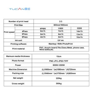 Digital Printing Machine Price 60*90 Cm Uv Flatbed Printer XP600 Digital Inkjet Mini Led Uv Printing Machine For Pen Phone Case Glass Mug UV Printer