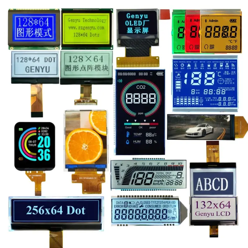 ILI9341 ST7789 ST7735 1.3 1.8 2.4 2.8 3.5 4.3 inci SPI MCU layar LCD TFT warna RGB