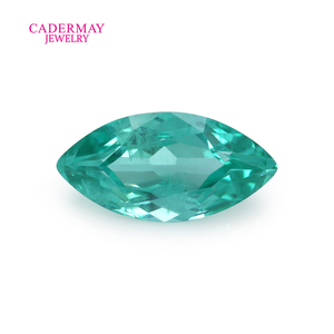 Cadermay Lab Paraiba YAG 4x8mm-9x18mm, pierres lâches de grenat d'yttrium <span class=keywords><strong>aluminium</strong></span> Paraiba bleu-vert taille <span class=keywords><strong>Marquise</strong></span> pour la fabrication de bijoux - Product Image 1