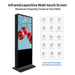 Écran tactile publicitaire LCD <span class=keywords><strong>double</strong></span> face <span class=keywords><strong>vertical</strong></span> DCSJ 43 50 55 65 pouces, moniteur 4K, affiche numérique OEM, support de sol pour centre commercial - Product Image 5