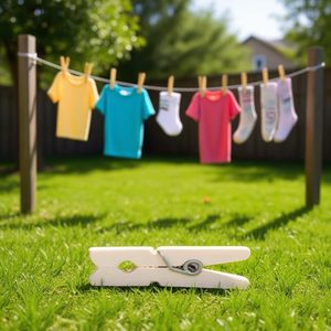 Ilan Mollette in Legno 3.0 Cm 20 Pezzi Bianche per Abiti - Product Image 3