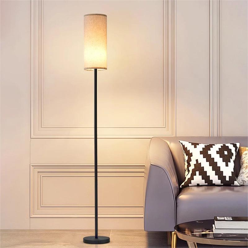 Kaijie 1 Model Modern Minimalist Floor Lamp | E27 Black Fabric Shade | Zhongshan Kaijie Lighting