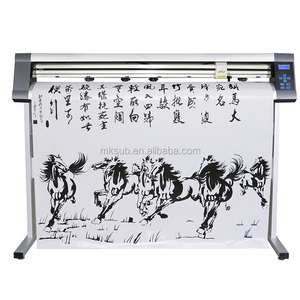 Machine pneumatique de <span class=keywords><strong>presse</strong></span> à chaud de traceur de coupeur de vinyle semi-automatique pour l'impression et la coupe De Corte d'autocollants de voiture - Product Image 5