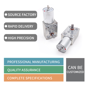 Bon <span class=keywords><strong>prix</strong></span> Moteur à courant continu à balais 12v 6v 3rpm-80rpm à couple élevé Moteur électrique petit modèle 370 avec boîte de vitesses à vis sans fin en métal - Product Image 3