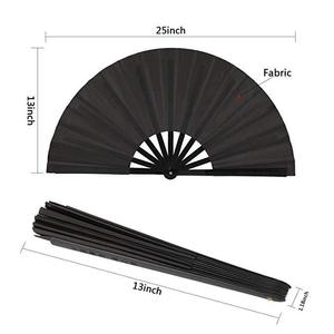 Factory Private Label Custom Design 13 Inch Silk Plastic Black <strong>Large</strong> <strong>Fans</strong> for Dancing <strong>Large</strong> Clack Big Hand Bamboo <strong>Fan</strong> Hand <strong>Fans</strong> - Product Image 2