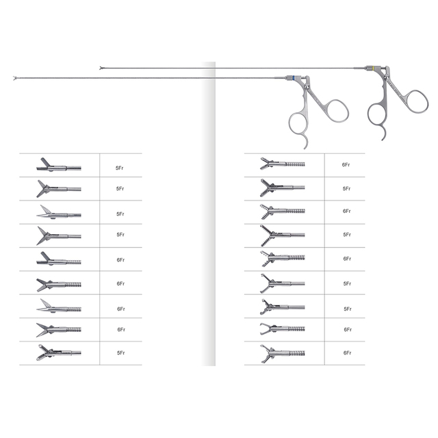 Rigid Endoscope Hysteroscope Set Surgical Reusable German Stainless Steel Machinery 5Fr/6Fr/7Fr Graspers