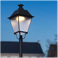 Austar Farol Villa Pro Nouveau Luminaire Urbain pour Allées de Jardin, Éclairage Routier IP66 en Aluminium LED avec Angle de Faisceau de 150°