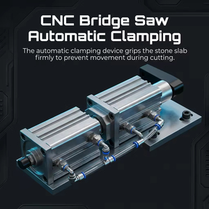 Meilleure <span class=keywords><strong>machine</strong></span> de découpe <span class=keywords><strong>à</strong></span> pont CNC 5+1 axes pour granit avec système ESA italien pour le traitement des dalles de marbre et de pierre - Product Image 4