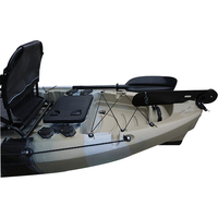 Nouveau Kayak de Pêche à Pédales Monoplace 10,5 PIEDS 2024, Certifié CE en PE, Kayak de Sport K1 VK en Plastique pour Une Personne
