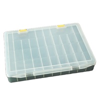 Boîte de rangement transparente Everest SPC214 en plastique PP injecté avec kit médical pour perles et appâts