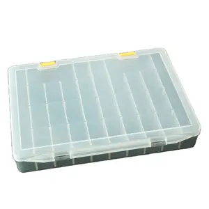transparent Compartment Plastic organizer Storage Box for bead and bait
