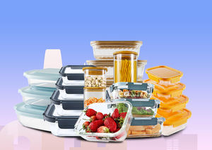 أوعية طعام زجاجية، طبق خَبز زجاجي، حاوية تخزين طعام قابلة للتخصيص، آمنة وصديقة للبيئة، أدوات مطبخ - Product Image 2