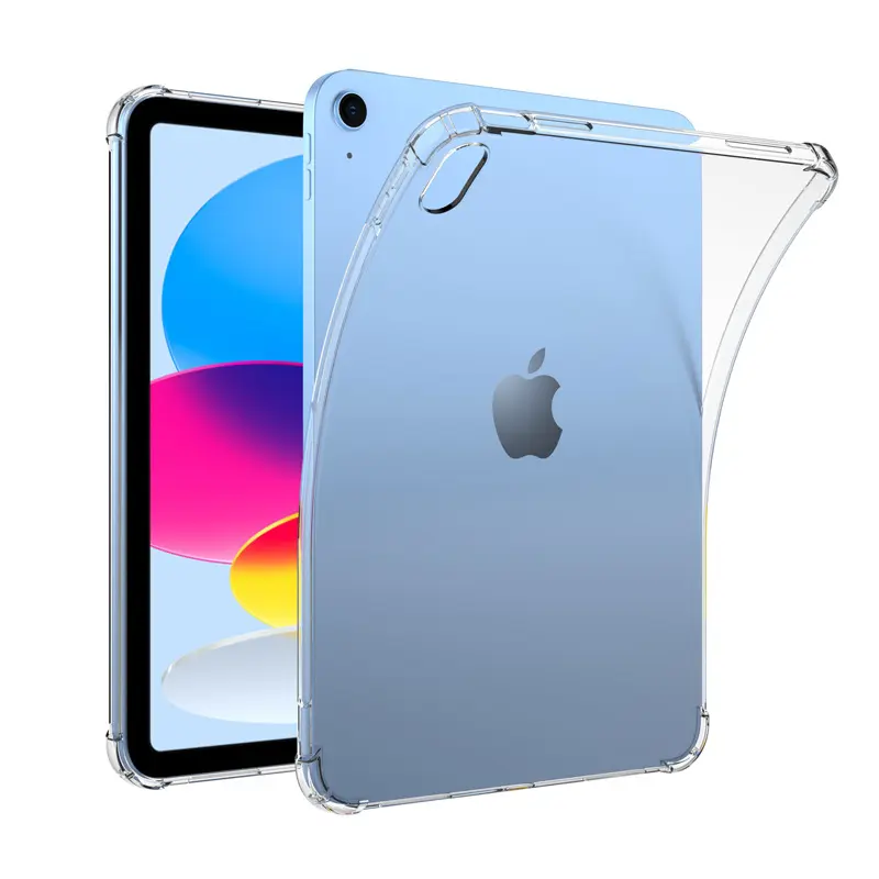สำหรับ iPad 10th Generation 2022, Crystal Clear Shock Absorbing Slim Soft TPU ปกหลังสำหรับ iPad 10.9นิ้ว10th Gen