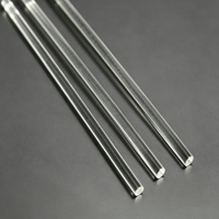 Barre carrée extrudée en PMMA acrylique coloré transparent, bâton acrylique fluorescent facile à travailler pour les vitrines de montres
