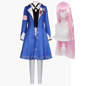 Disfraz de Cosplay de Megurine Luka, Ídolo Virtual, Uniforme Azul de la Academia Mágica o Peluca Rosa GAHC-015 - Product Image 1