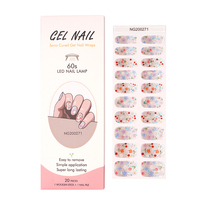 Autocollants d'ongles en gel UV semi-durcis longue durée, très populaires / Wraps d'ongles en gel à presser / Tiktok NG200272/NG200271