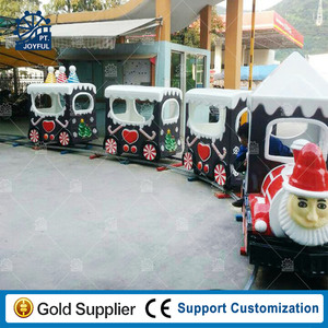 Riel de pista de batería eléctrica para niños, tren de acero certificado CE, 14P, 3 años, parque de atracciones, centro comercial, paseos navideños para - Product Image 3