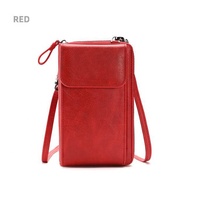 Tas Selempang Mini Fashionable untuk Perjalanan, Tas Ponsel Multifungsi dengan Tali Bahu, Dompet
