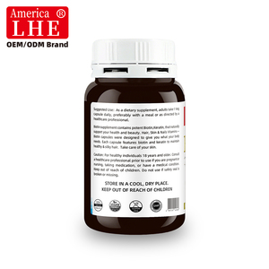 Shecome Biotine et Kératine 20000mcg Peut favoriser la santé des cheveux, de la peau et des ongles ; Esthétique optimale 120 Capsules - Product Image 5