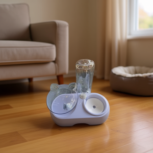 Ciotola per Gatti con Dispenser d'Acqua per Idratazione e Alimentazione Felina - Product Image 2