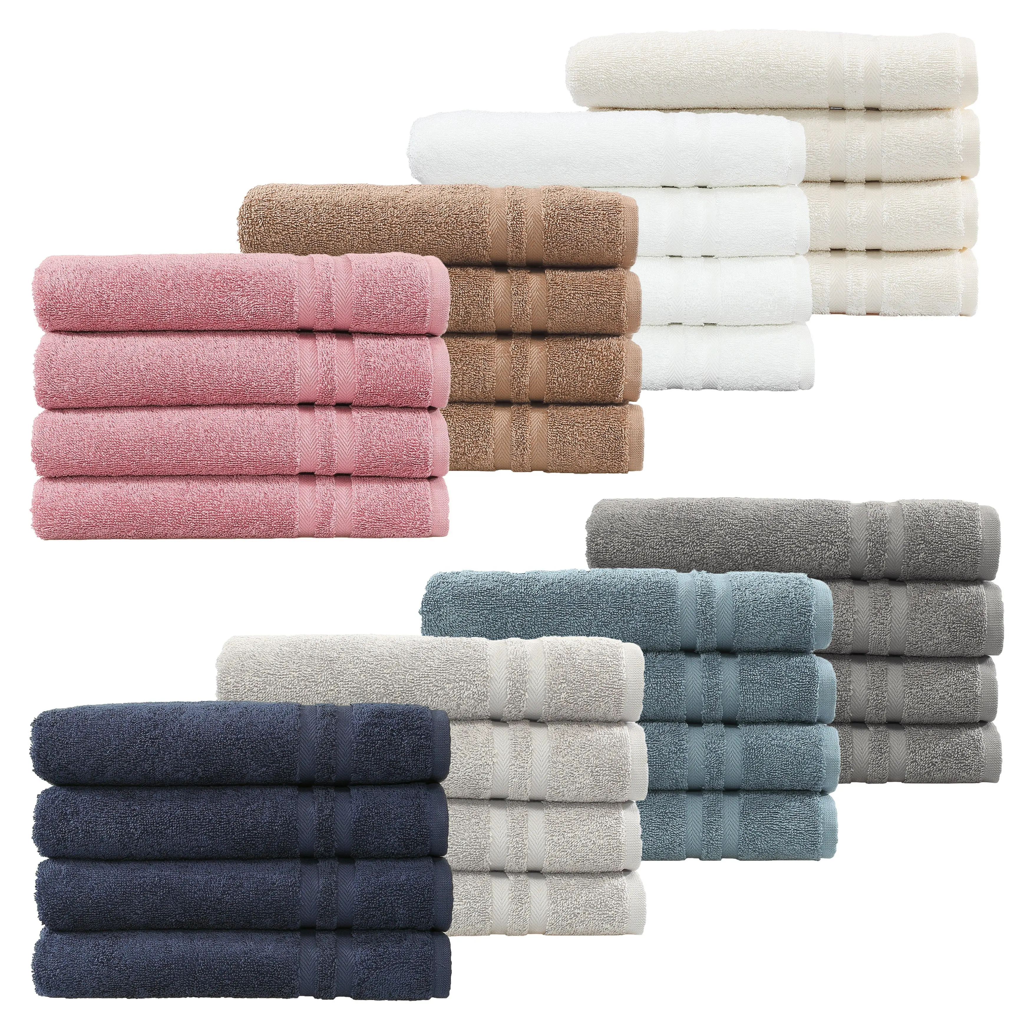 Hotel Terry 100% Cotton Bath Towel Set With Great Quality