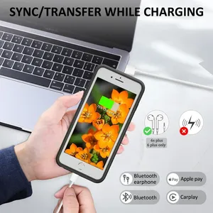 Étui de batterie 10000 mAh pour <span class=keywords><strong>iPhone</strong></span> 6 Plus <span class=keywords><strong>6s</strong></span> Plus 7 Plus 6 7 8 Plus, <span class=keywords><strong>chargeur</strong></span> de batterie, étui de batterie externe pour <span class=keywords><strong>iPhone</strong></span> 6 Plus 5,5 pouces - Product Image 4