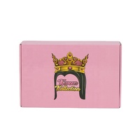 Boîtes d'expédition personnalisées recyclables en promotion avec pelliculage mat et logo personnalisé, boîte de livraison en carton ondulé pour perruques