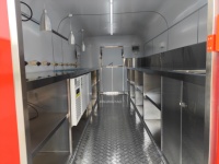 Remorque entièrement équipée pour pizzas et frites, remorque alimentaire avec équipements de cuisine complets, remorque alimentaire certifiée DOT Xinjingyao