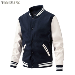 TONGYANG <span class=keywords><strong>giacche</strong></span> Varsity da uomo di alta qualità cappotto sportivo maschile alla moda Baseball <span class=keywords><strong>College</strong></span> uniforme Bomber da uomo autunno inverno - Product Image 1