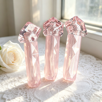 En stock – Tube de brillant à lèvres transparent rose unique de 4 ml, tube de gloss, contenant de maquillage mignon pour rouge à lèvres, tube vide pour huile à lèvres