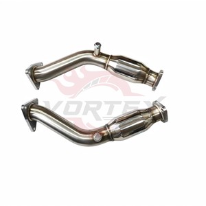 Tuyaux de test à haut débit Vortex pour Nissan 370Z Z34 350Z Z33 Infiniti G35 G37 VQ35 VQ37 V6, kit de downpipe de course en acier inoxydable SS304 - Product Image 5