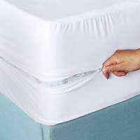 Housse de matelas imperméable à fermeture éclair - Protection de lit entièrement fermée - Imperméable - Anti-poussière - Anti-salissure - Anti-acariens