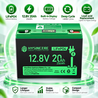 Baterai Lithium LiFePO4 12.8V 20Ah 256Wh, Baterai Isi Ulang Siklus Dalam untuk Kursi Roda Listrik dan Skuter Mobilitas 2.