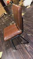 Chaise de bureau en PU de haute qualité, chaises de conférence, chaise de personnel de bureau avec pieds fixes