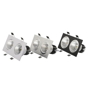 Có thể điều chỉnh đôi vuông <span class=keywords><strong>Led</strong></span> <span class=keywords><strong>Downlight</strong></span> 2*10 Wát đôi lõm hình chữ nhật <span class=keywords><strong>Led</strong></span> <span class=keywords><strong>Downlight</strong></span> Double-headed <span class=keywords><strong>Led</strong></span> <span class=keywords><strong>Downlight</strong></span> - Product Image 5