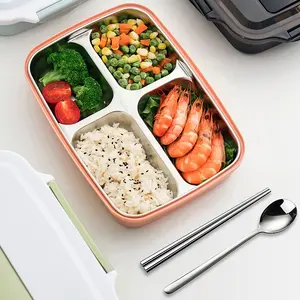 大型便当厨房储物容器食品儿童保温包套装韩国午餐盒