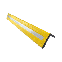 Panneau de signalisation à angle droit en PVC réfléchissant Protection d'angle de chaussée Bande d'avertissement anti-collision Garde d'angle