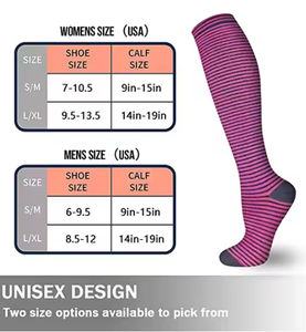 Calcetines deportivos de compresión atléticos para hombres y mujeres, ciclismo, correr, fútbol, baloncesto, monopatín, ejercicio, calcetines de rendimiento - Product Image 4