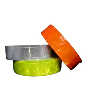 High Visibility PVC Reflective Tape Sew on Safetywear Reflective Vests Coats EN ISO 20471