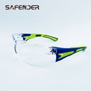 Lunettes de sécurité unisexes pour adultes, demi-montures en polycarbonate anti-rayures, conformes aux normes ANSI Z87.1 + CE EN166, vente en gros en Chine, personnalisables - Product Image 3