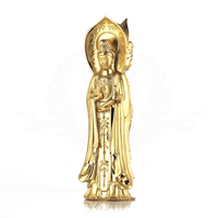 Artisal — Figurine religieuse dorée de haute qualité, artisanat de Statue de bouddha en métal, décoration, couleur dorée