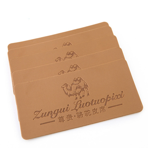 Accessories Factory Low MOQ Custom Jeans Leather <strong>Labels</strong> Size Shape OEM Imitation Leather <strong>Clothes</strong> Badge Patch Leather <strong>Label</strong> <strong>Maker</strong> - Product Image 1