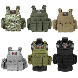 Gilet tactique porte-plaques Multicam avec système MOLLE et boucles à dégagement rapide – Comprend des pochettes pour chargeurs ; Convient pour le transport - Product Image 6