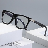 2258 Nuevas Gafas Ópticas de Montura Cuadrada Vintage, Montura Completa, de Alta Gama, Moda Sencilla, Anti Luz Azul, para Hombre, Venta al Por Mayor