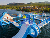 Lilo Toys — parc aquatique gonflable flottant commercial, jouet de parc aquatique, parc aquatique de plage pour adultes