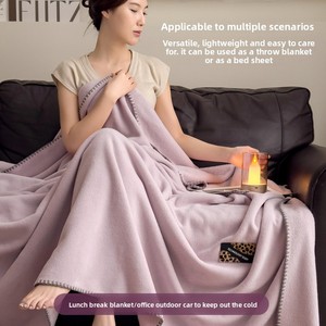 Coperta in pile personalizzata, ispessita, per tutte le stagioni, moderna, per ufficio, divano o pisolino - Product Image 3